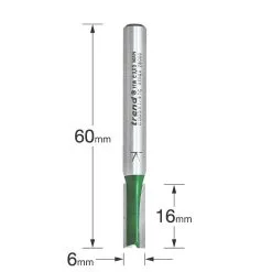 Trend C005X1/4TC 1/4" Shank Double-Flute Straight Router Cutter 6 X 16mm 6 Trend C005X1/4TC 1/4" Shank Double-Flute Straight Router Cutter 6 X 16mm -Cheap Cutting & Blades Store 118XG A2