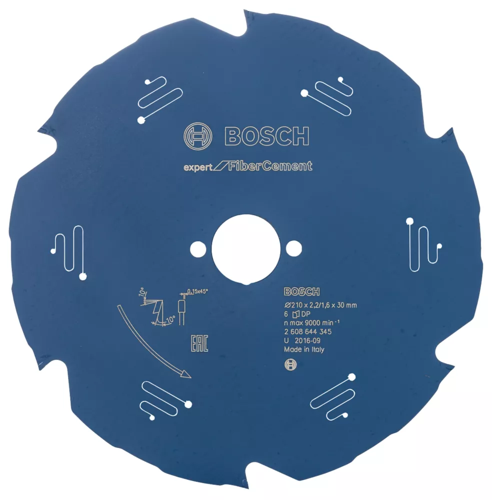 Bosch Expert Fibre Cement Circular Saw Blade 210 X 30mm 6T 1 Bosch Expert Fibre Cement Circular Saw Blade 210 X 30mm 6T