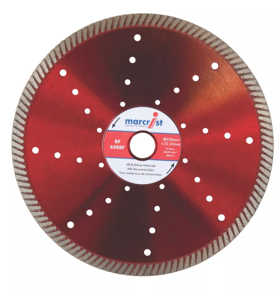Marcrist BF650SF Multi-Material Turbo Diamond Blade 230 X 22.2mm 1 Marcrist BF650SF Multi-Material Turbo Diamond Blade 230 X 22.2mm