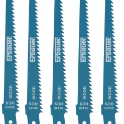Erbauer SRP95066-5pc S644D Multi-Material Reciprocating Saw Blades 150mm 5 Pack