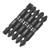 Erbauer 1/4" Hex Shank Mixed Double-Ended Impact Screwdriver Bit Set 5 Pcs
