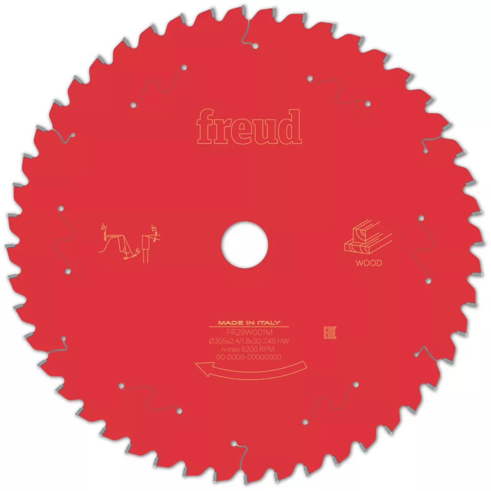 Freud F03FS09762 Wood/Chipboard/MDF Circular Saw Blade 305 X 30mm 48T 1 Freud F03FS09762 Wood/Chipboard/MDF Circular Saw Blade 305 X 30mm 48T