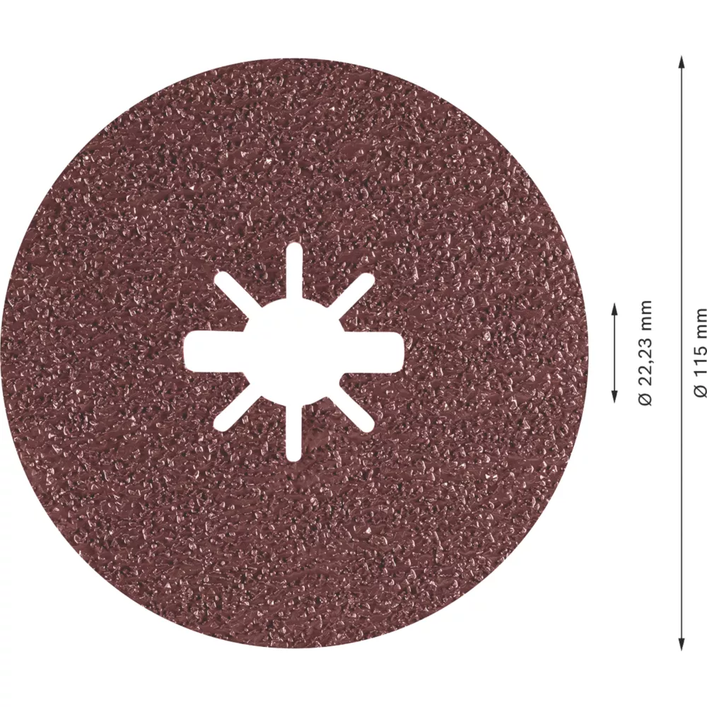 Bosch Expert R781 Prisma X-Lock Fibre Discs 115 X X-Lock 36 Grit 25 Pack 2 Bosch Expert R781 Prisma X-Lock Fibre Discs 115 X X-Lock 36 Grit 25 Pack - Image 2