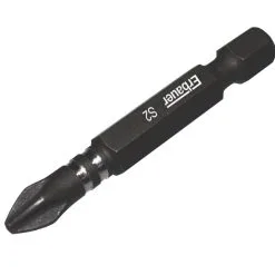 Erbauer 1/4" Hex Shank PH2 Impact Screwdriver Bits 3 Pack