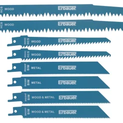 Erbauer SJG43284 Multi-Material Reciprocating Saw Blade Set 8 Pcs