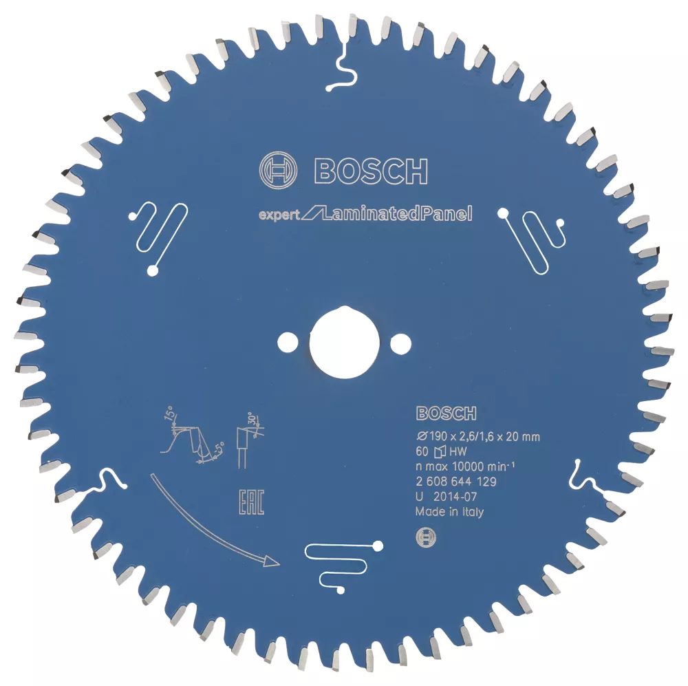 Bosch Expert Laminate Panel Circular Saw Blade 190 X 20mm 60T 1 Bosch Expert Laminate Panel Circular Saw Blade 190 X 20mm 60T