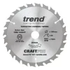 Trend CraftPo CSB/16524T Wood Thin Kerf Combination Circular Saw Blade For Cordless Saws 165 X 20mm 24T