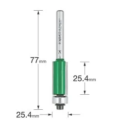 Trend C116X1/4TC 1/4" Shank Double-Flute Straight Bearing-Guided Trimmer 12.7 X 25.4mm 8 Trend C116X1/4TC 1/4" Shank Double-Flute Straight Bearing-Guided Trimmer 12.7 X 25.4mm -Cheap Cutting & Blades Store 213XG A2