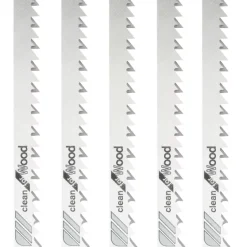 Bosch T301CD Softwood & Plywood Jigsaw Blades 117mm 5 Pack
