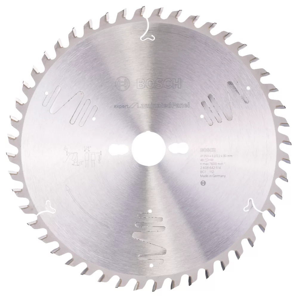 Bosch Expert Laminate Panel Circular Saw Blade 250 X 30mm 48T 1 Bosch Expert Laminate Panel Circular Saw Blade 250 X 30mm 48T