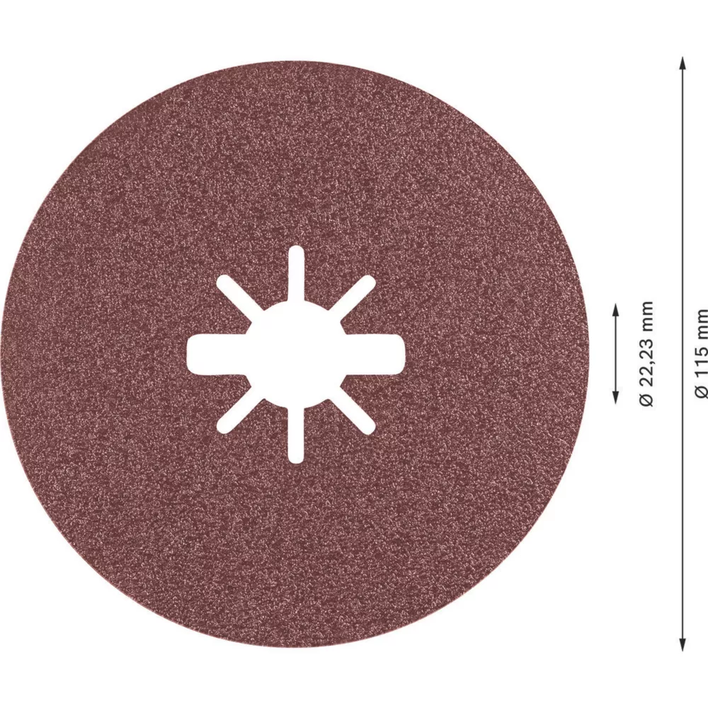 Bosch Expert R781 Prisma X-Lock Fibre Discs 115 X X-Lock 60 Grit 25 Pack 3 Bosch Expert R781 Prisma X-Lock Fibre Discs 115 X X-Lock 60 Grit 25 Pack - Image 3