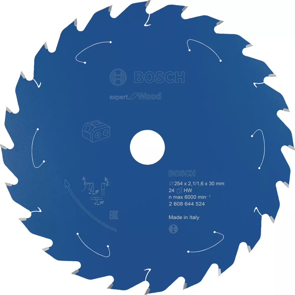 Bosch Expert Wood Circular Saw Blade 254 X 30mm 24T 1 Bosch Expert Wood Circular Saw Blade 254 X 30mm 24T