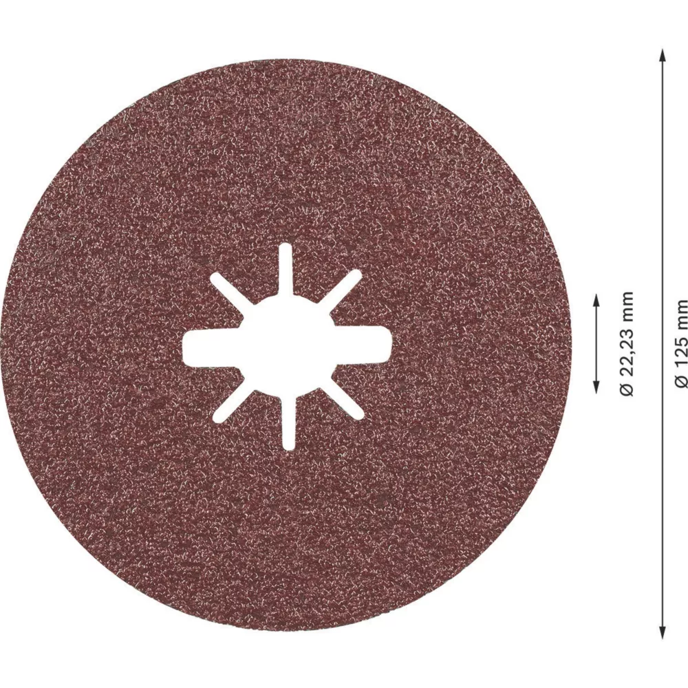 Bosch Expert R781 Prisma X-Lock Fibre Discs 125 X X-Lock 60 Grit 5 Pack 3 Bosch Expert R781 Prisma X-Lock Fibre Discs 125 X X-Lock 60 Grit 5 Pack - Image 3