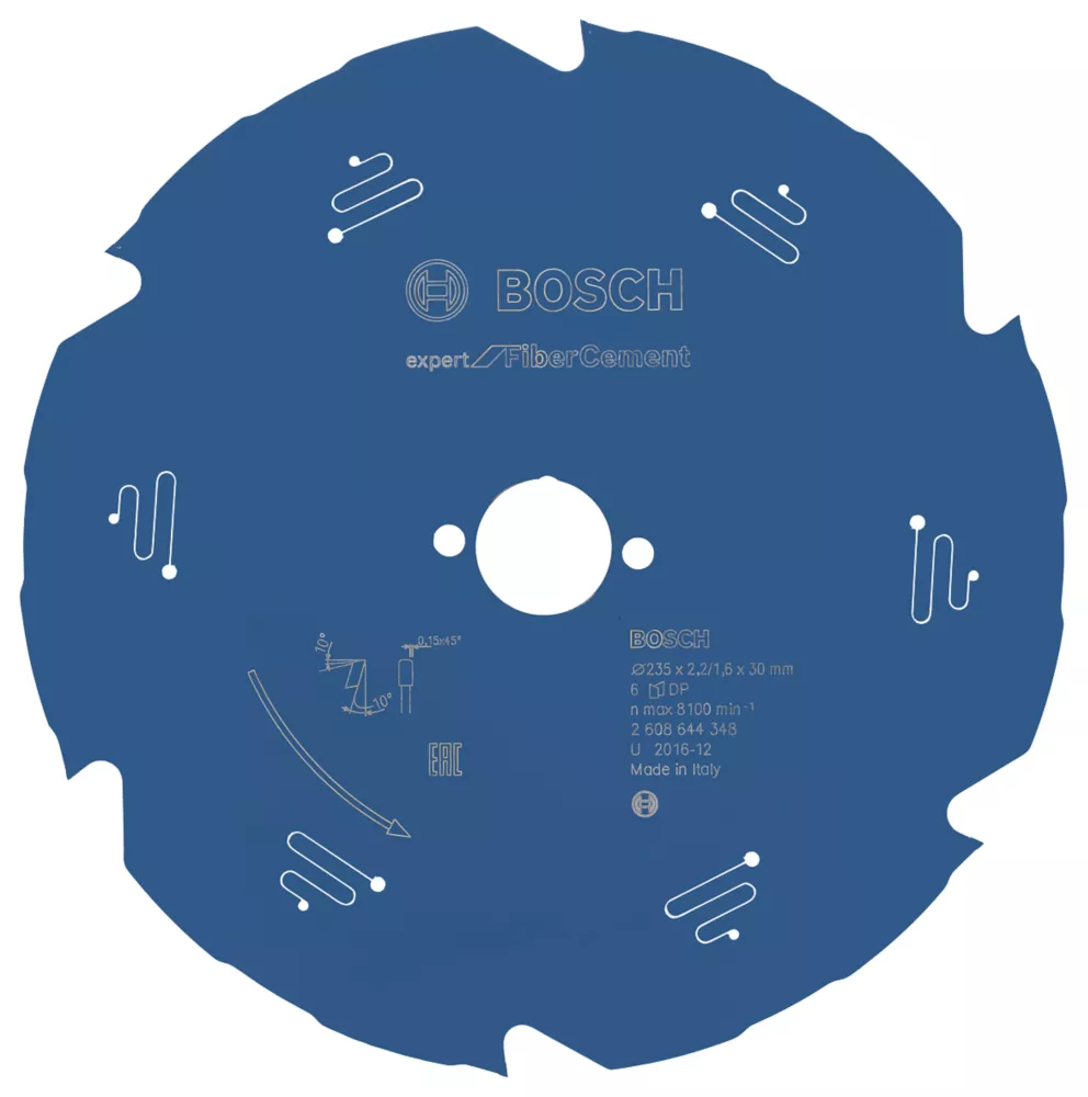 Bosch Expert Fibre Cement Circular Saw Blade 235 X 30mm 6T 1 Bosch Expert Fibre Cement Circular Saw Blade 235 X 30mm 6T
