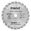 Trend CraftPo CSB/16548TC Wood Circular Saw Blade For Cordless Saws 165 X 15.88mm 48T
