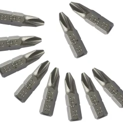 Essentials 1/4" Hex Shank PH2 Screwdriver Bits 10 Pack