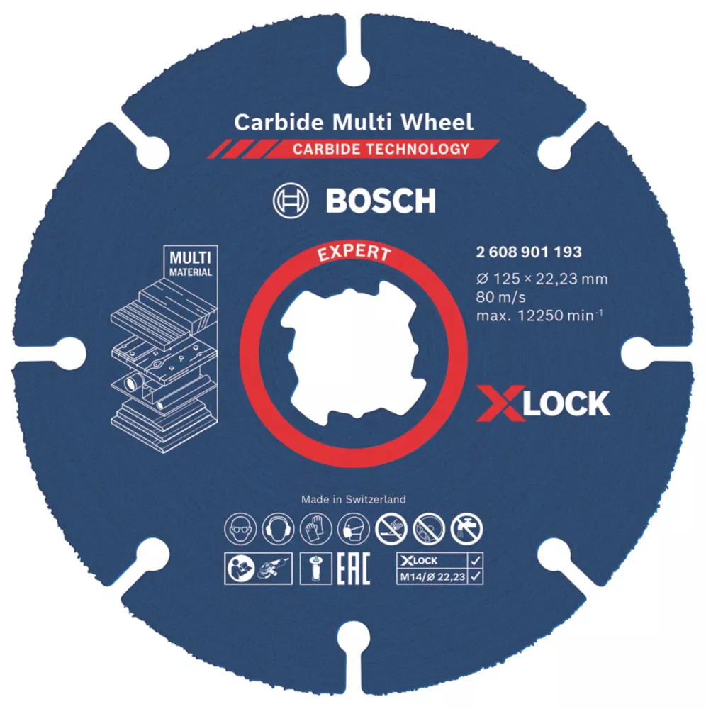Bosch Expert Wood/Metal/Plastic Multi-Wheel 5" (125mm) X 1 X 22.23mm 1 Bosch Expert Wood/Metal/Plastic Multi-Wheel 5" (125mm) X 1 X 22.23mm