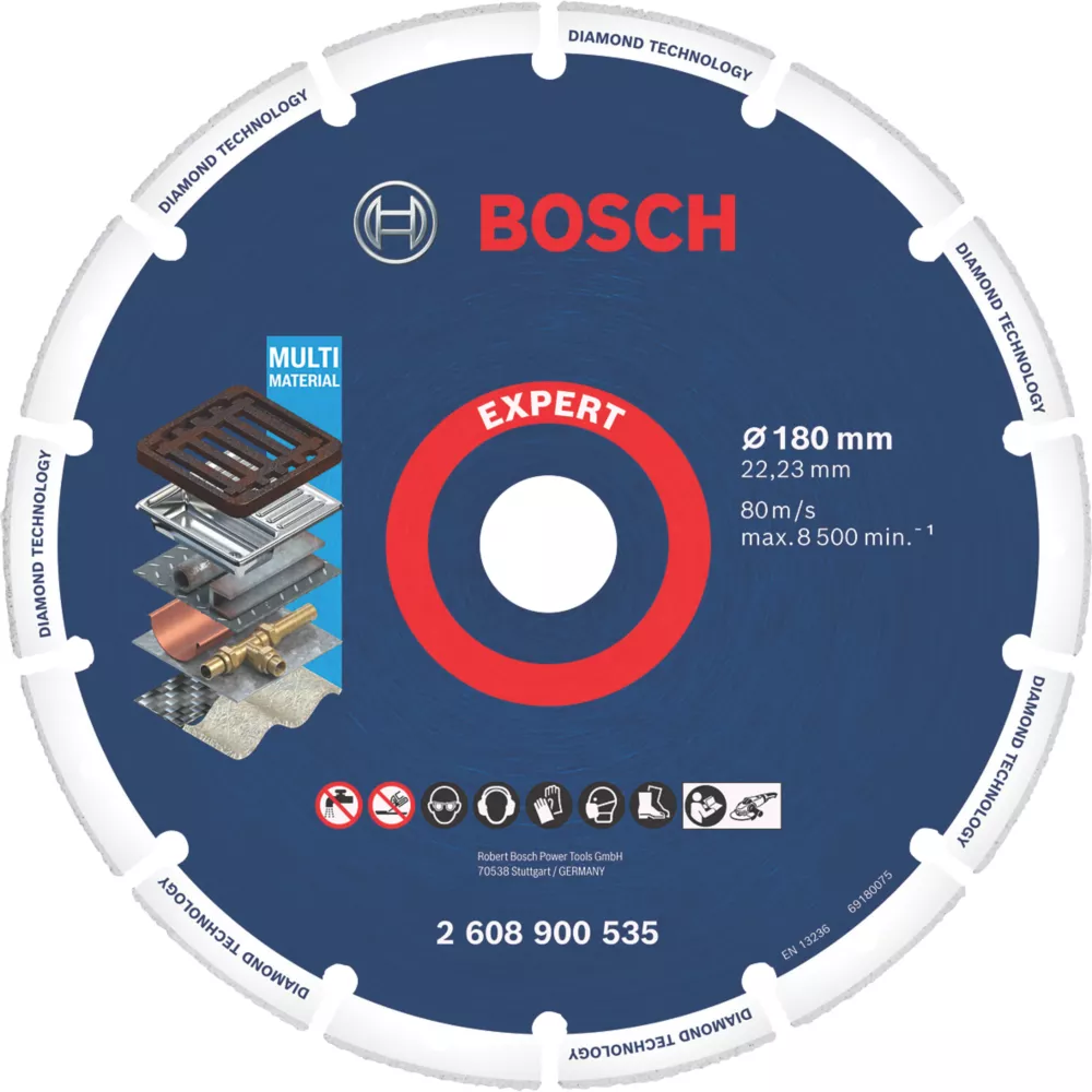 Bosch Expert Multi-Material Diamond Cutting Disc 180 X 22.23mm 1 Bosch Expert Multi-Material Diamond Cutting Disc 180 X 22.23mm