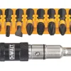 DeWalt Extreme 6.35mm Hex Shank Mixed Impact Torsion Screwdriver Bit Set With Pivoting Tip Holder 11 Pieces