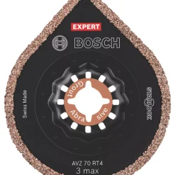 Bosch Expert AVZ 70 RT4 40 Carbide-Grit Mortar, Soft Tiles, Fibre Plastics, Fibre Cement Boards, GFK & CFK Removal Blade 70mm