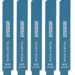 Erbauer SRP14955-5pc S922HF Multi-Material Demolition Reciprocating Saw Blades 130mm 5 Pack