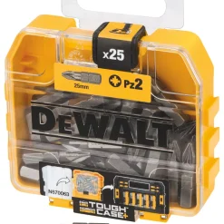 DeWalt 6.35mm Hex Shank PZ2 PZ Screwdriver Bit Box 25 Pack