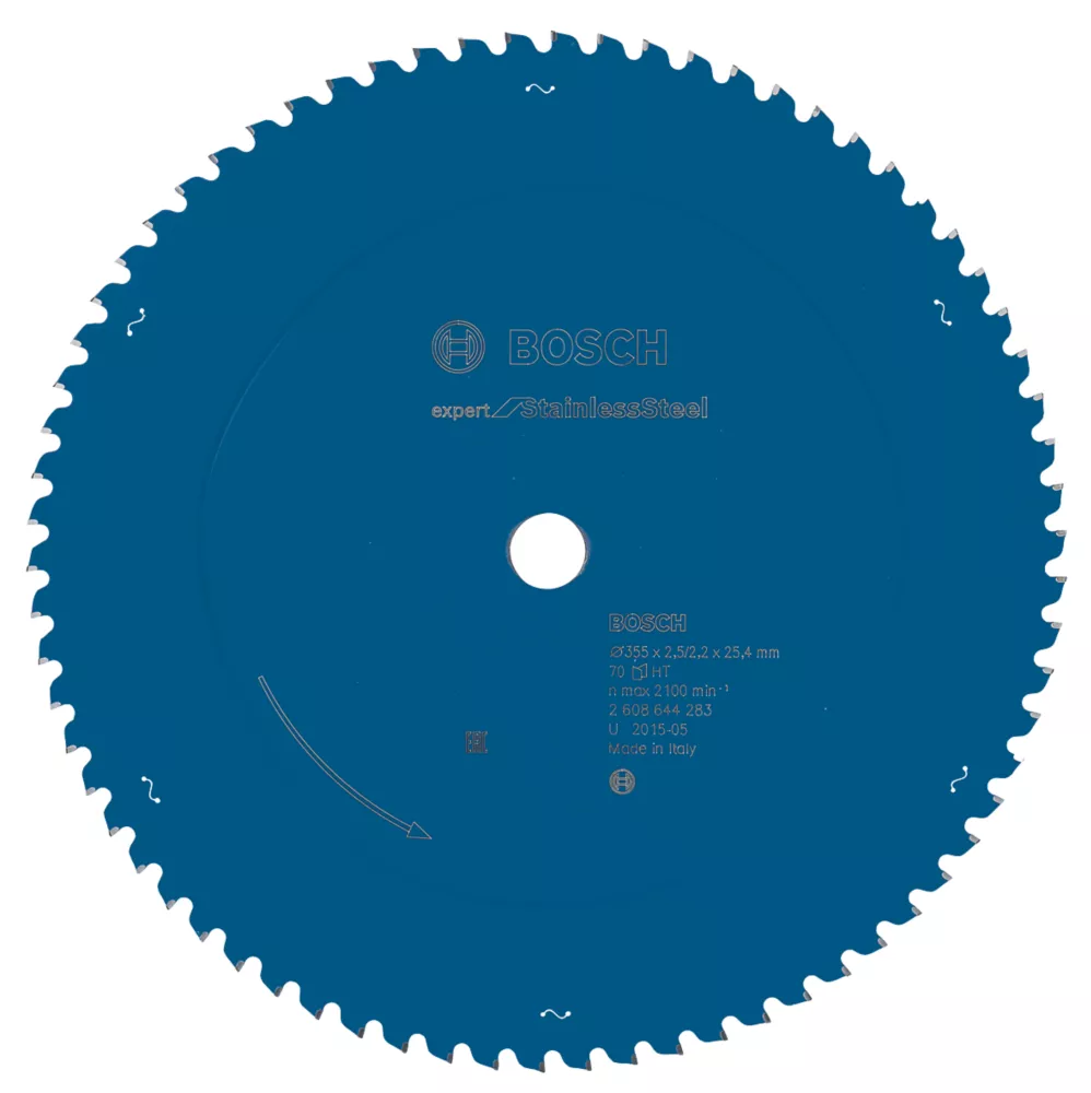 Bosch Expert Stainless Steel Circular Saw Blade 355 X 25.4mm 70T 1 Bosch Expert Stainless Steel Circular Saw Blade 355 X 25.4mm 70T