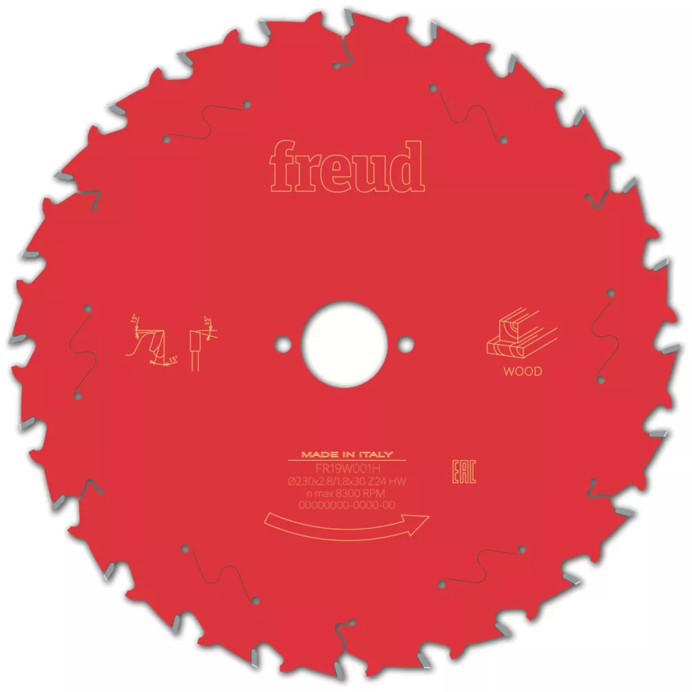 Freud Wood Circular Saw Blade 230 X 30mm 24T 1 Freud Wood Circular Saw Blade 230 X 30mm 24T