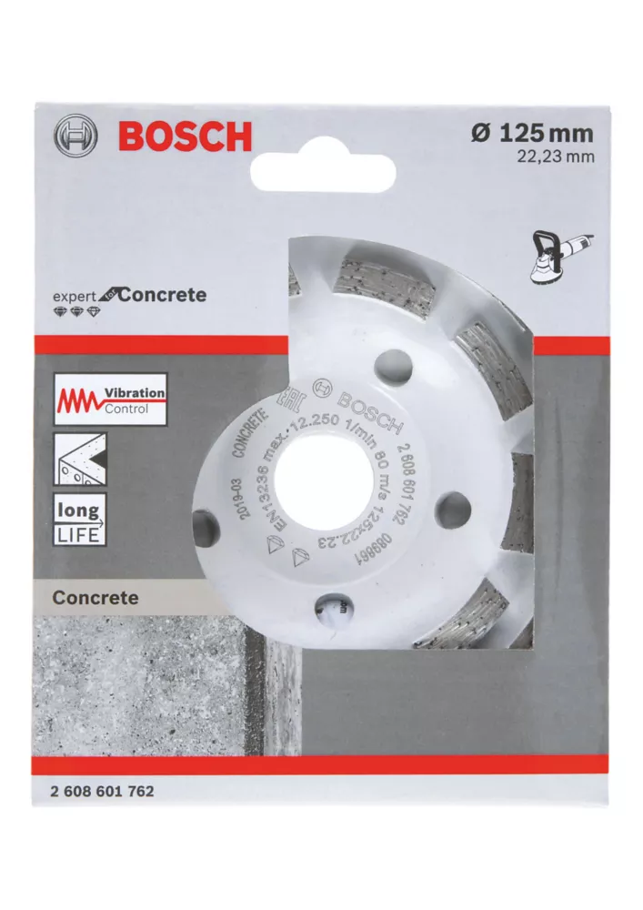 Bosch Diamond Concrete Grinding Cup 125 X 22.23 2 Bosch Diamond Concrete Grinding Cup 125 X 22.23 - Image 2