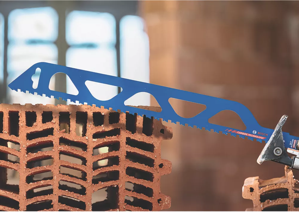 Bosch Expert S1243HM Hollow Brick Carbide Reciprocating Saw Blade 300mm 3 Bosch Expert S1243HM Hollow Brick Carbide Reciprocating Saw Blade 300mm - Image 3