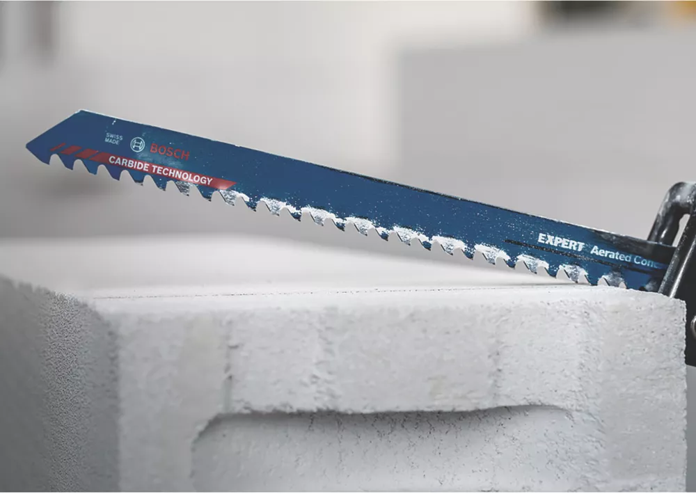 Bosch Expert S1241HM Aerated Concrete Carbide Reciprocating Saw Blade 300mm 2 Bosch Expert S1241HM Aerated Concrete Carbide Reciprocating Saw Blade 300mm - Image 2