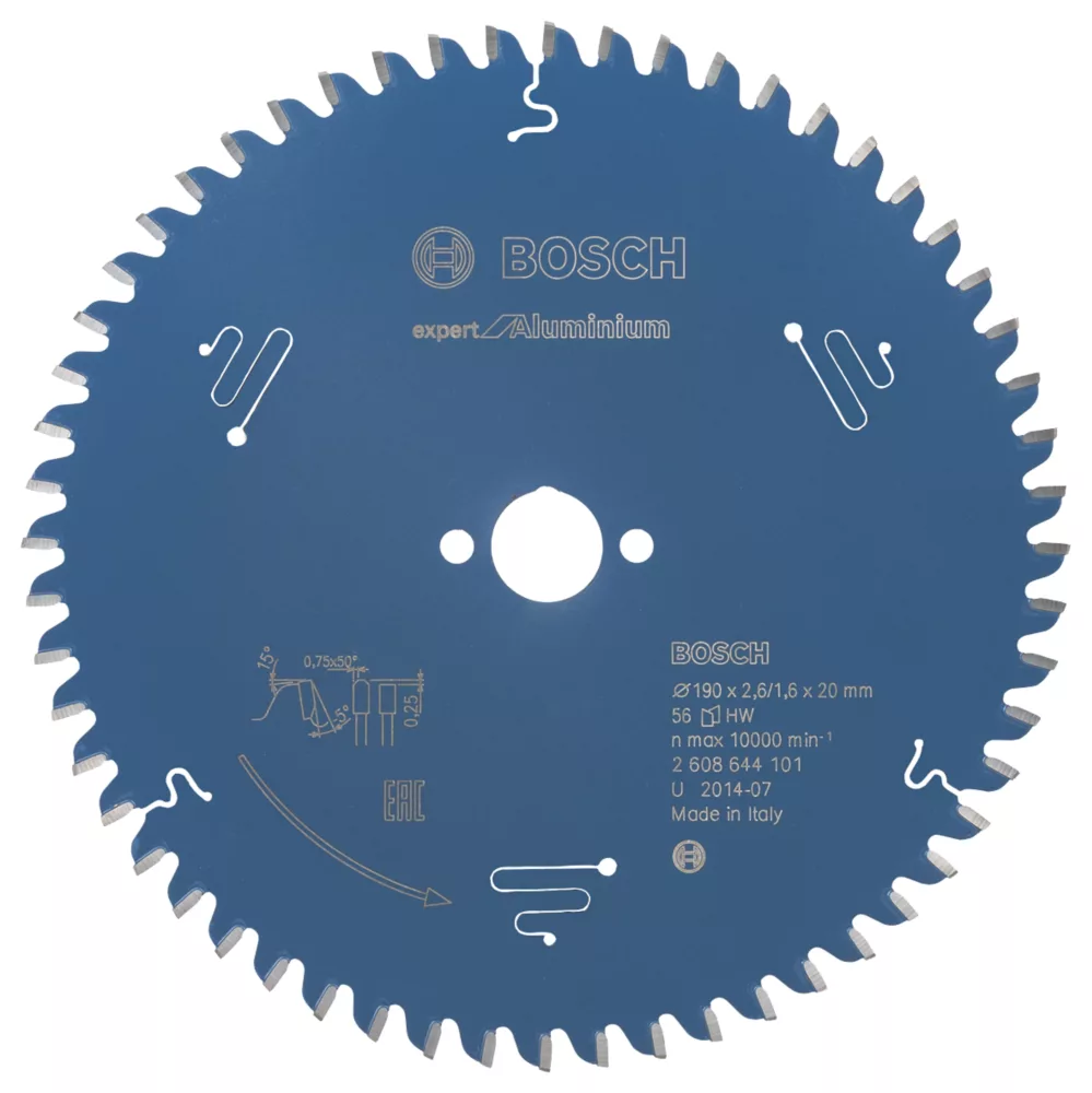 Bosch Expert Aluminium Circular Saw Blade 190 X 20mm 56T 1 Bosch Expert Aluminium Circular Saw Blade 190 X 20mm 56T