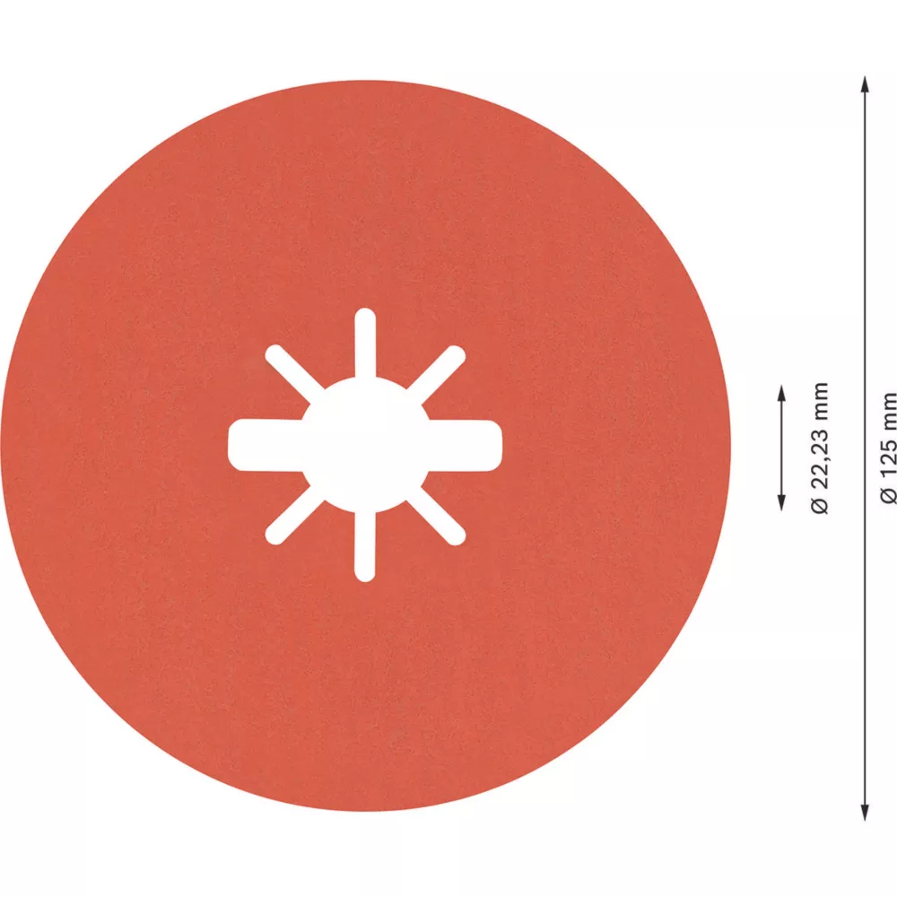 Bosch Expert R782 Prisma X-Lock Fibre Discs 125 X X-Lock 120 Grit 25 Pack 4 Bosch Expert R782 Prisma X-Lock Fibre Discs 125 X X-Lock 120 Grit 25 Pack - Image 4