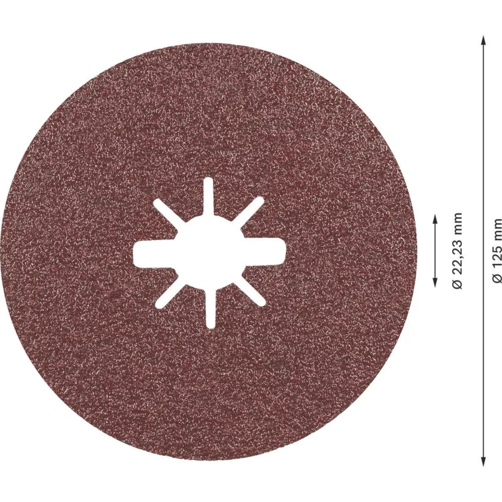 Bosch Expert R781 Prisma X-Lock Fibre Discs 125 X X-Lock 60 Grit 25 Pack 4 Bosch Expert R781 Prisma X-Lock Fibre Discs 125 X X-Lock 60 Grit 25 Pack - Image 4