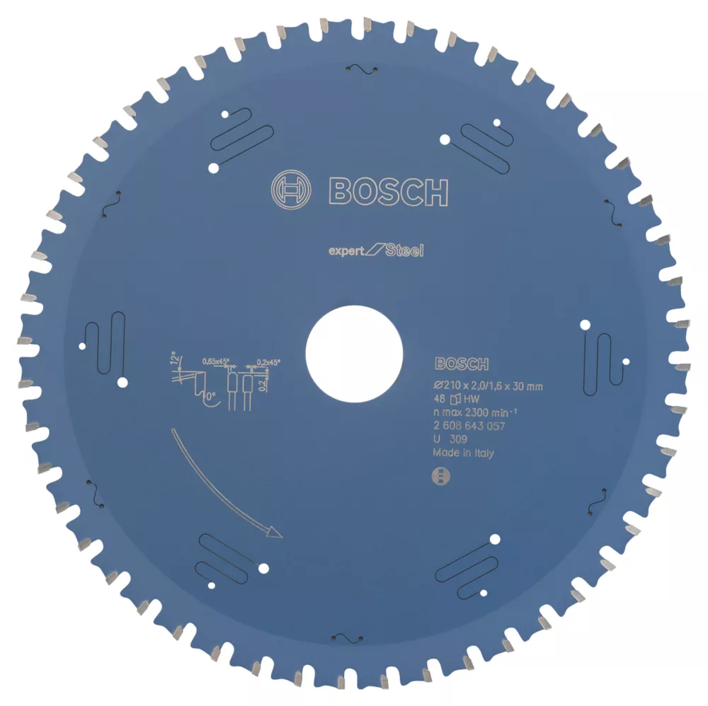 Bosch Expert Steel Circular Saw Blade 210 X 30mm 48T 1 Bosch Expert Steel Circular Saw Blade 210 X 30mm 48T