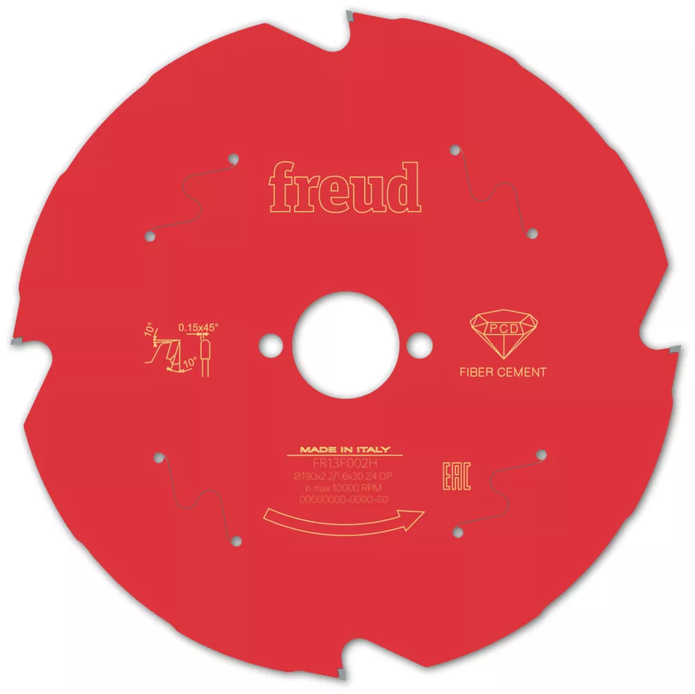 Freud F03FS09842 Fibre Cement Circular Saw Blade 190 X 30mm 4T 1 Freud F03FS09842 Fibre Cement Circular Saw Blade 190 X 30mm 4T