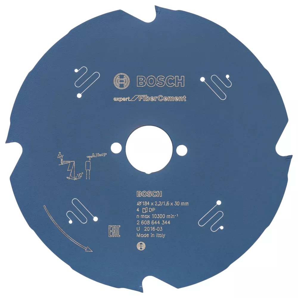 Bosch Expert Fibre Cement Circular Saw Blade 184 X 30mm 4T 1 Bosch Expert Fibre Cement Circular Saw Blade 184 X 30mm 4T