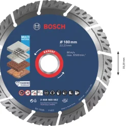 Bosch Expert Masonry Diamond Cutting Disc 180 X 22.23mm 5 Bosch Expert Masonry Diamond Cutting Disc 180 X 22.23mm -Cheap Cutting & Blades Store 411RR A2
