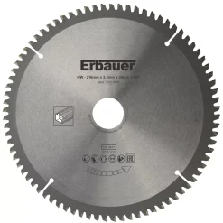 Erbauer Aluminium TCT Saw Blade 216 X 30mm 80T