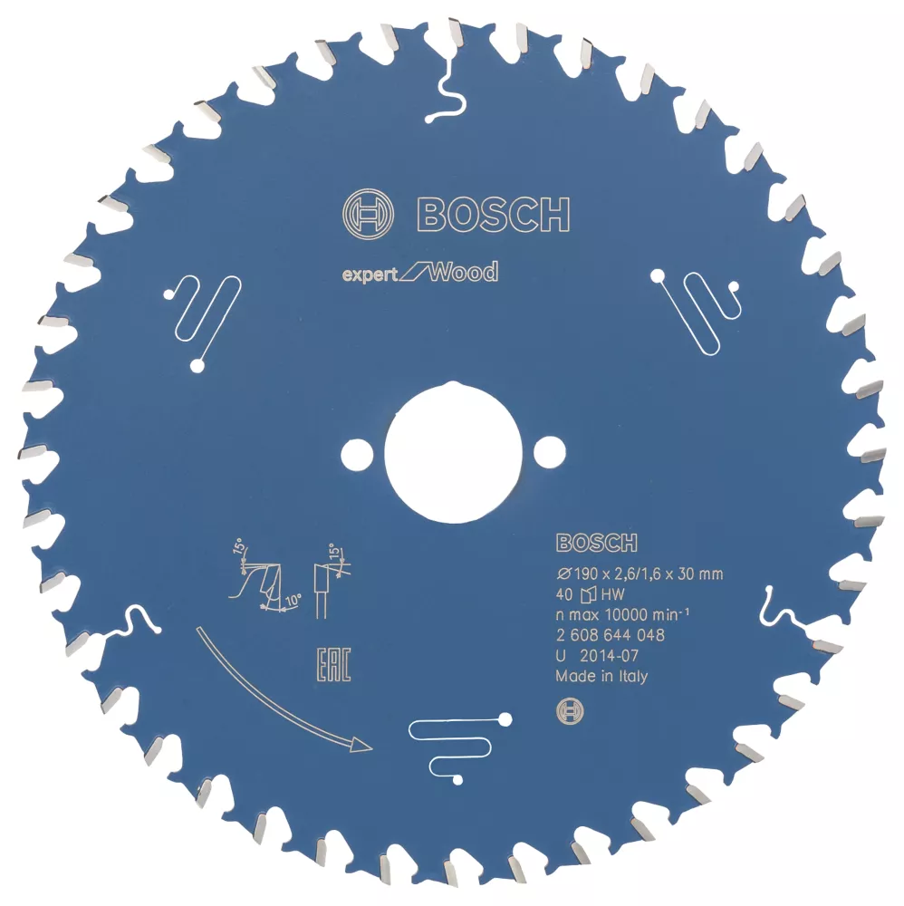 Bosch Expert Wood Circular Saw Blade 190 X 30mm 40T 1 Bosch Expert Wood Circular Saw Blade 190 X 30mm 40T