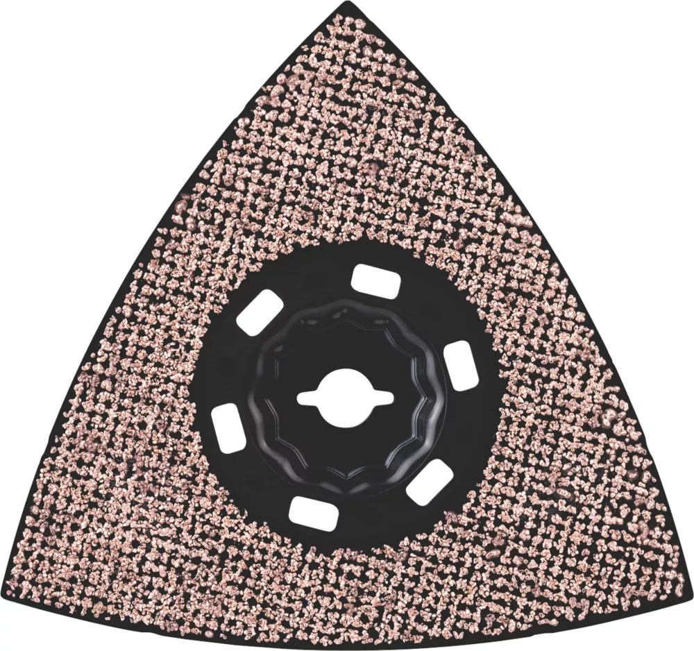 Bosch Expert MAVZ 116 RT4 40 Carbide RIFF-Grit Paint On Wood, Hardwood, Mortar & Glue Sanding Plate 116mm 1 Bosch Expert MAVZ 116 RT4 40 Carbide RIFF-Grit Paint On Wood, Hardwood, Mortar & Glue Sanding Plate 116mm