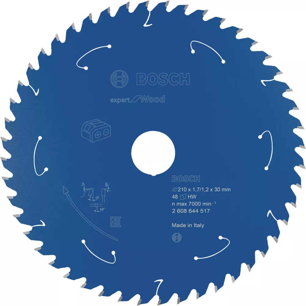 Bosch Expert Wood Circular Saw Blade 210 X 30mm 48T 1 Bosch Expert Wood Circular Saw Blade 210 X 30mm 48T
