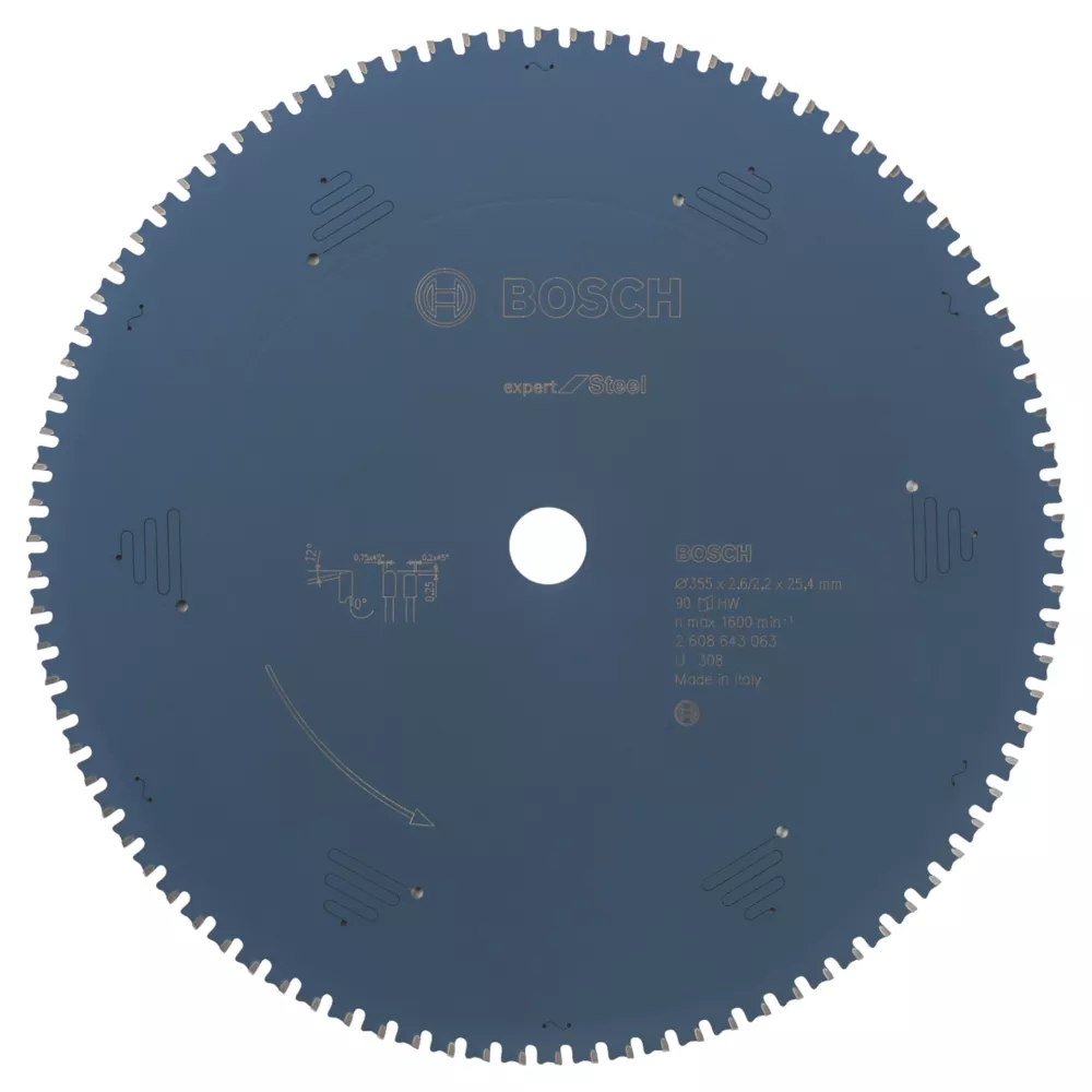 Bosch Expert Steel Circular Saw Blade 355 X 25.4mm 90T 1 Bosch Expert Steel Circular Saw Blade 355 X 25.4mm 90T