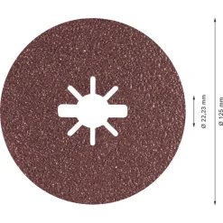 Bosch Expert R781 Prisma X-Lock Fibre Discs 125 X X-Lock 36 Grit 5 Pack 5 Bosch Expert R781 Prisma X-Lock Fibre Discs 125 X X-Lock 36 Grit 5 Pack -Cheap Cutting & Blades Store 456RR A2