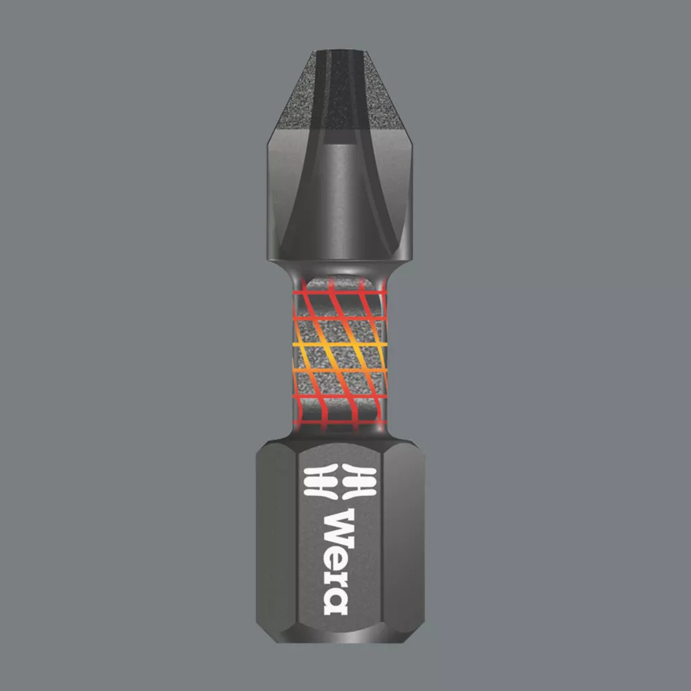 Wera Impaktor 1/4" Hex Shank PH3 TriTorsion Screwdriver Bit 6 Wera Impaktor 1/4" Hex Shank PH3 TriTorsion Screwdriver Bit - Image 6