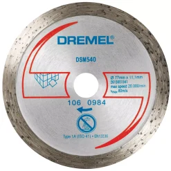 Dremel DSM540 Tile Compact Saw Cutting Wheel 3" (77mm) X 2 X 11.1mm