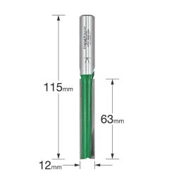 Trend C172X1/2TC 1/2" Shank Double-Flute Straight Router Cutter 12 X 63mm 7 Trend C172X1/2TC 1/2" Shank Double-Flute Straight Router Cutter 12 X 63mm -Cheap Cutting & Blades Store 501XG A2
