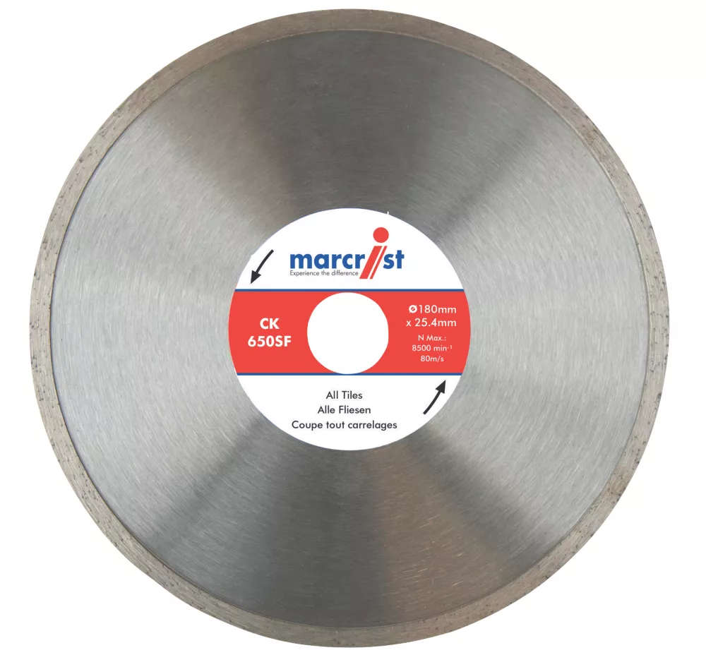 Marcrist CK650SF Multi-Material Diamond Tile Blade 180 X 25.4mm 1 Marcrist CK650SF Multi-Material Diamond Tile Blade 180 X 25.4mm