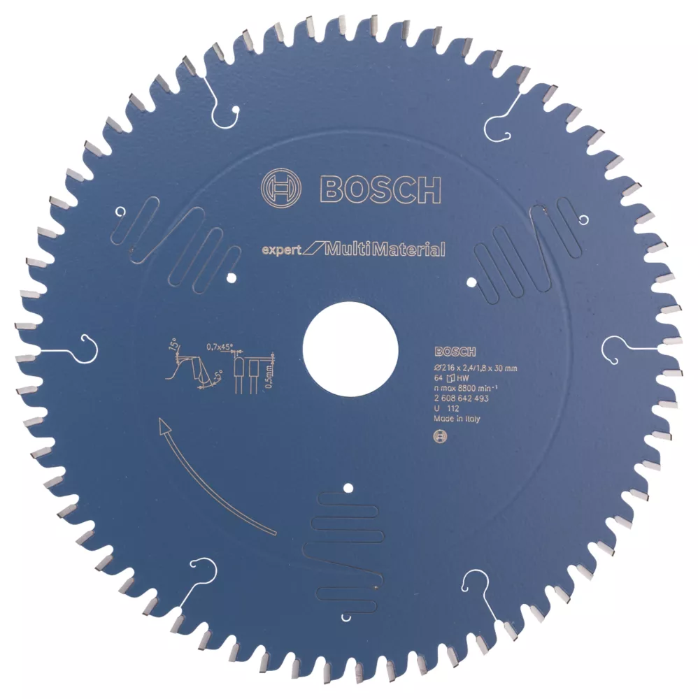 Bosch Expert Multi-Material Circular Saw Blade 216 X 30mm 64T 1 Bosch Expert Multi-Material Circular Saw Blade 216 X 30mm 64T