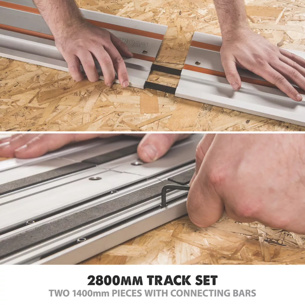 Evolution ST2800 2 X 1400mm Circular Saw Rails 5 Evolution ST2800 2 X 1400mm Circular Saw Rails - Image 5